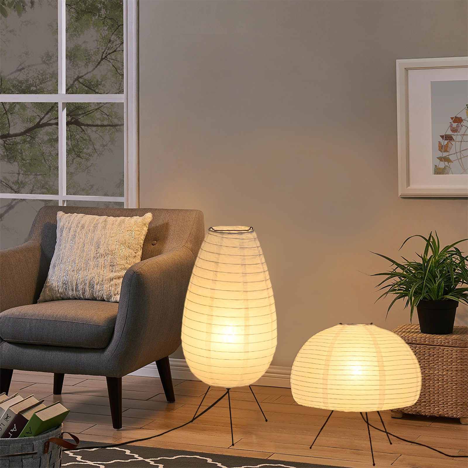 Japanese Lantern Paper - Nogy Noguchi Style Lamp Rice Paper