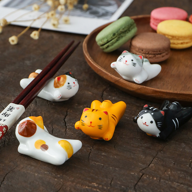 Flying Cat Ceramic Chopstick R - Chopstick Rest Ceramic のレビューと価格