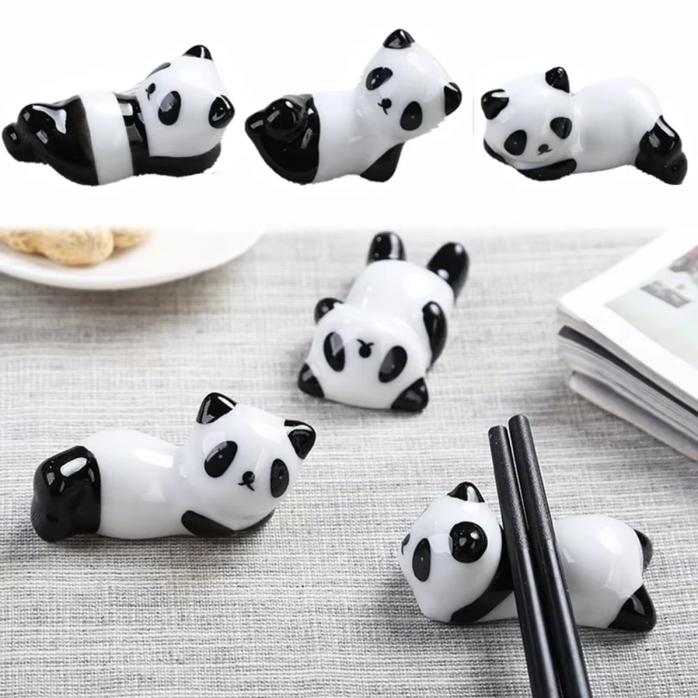 8Pcs/set DIY Panda Chopstick H - Chopstick Rest Ceramic のレビューと価格