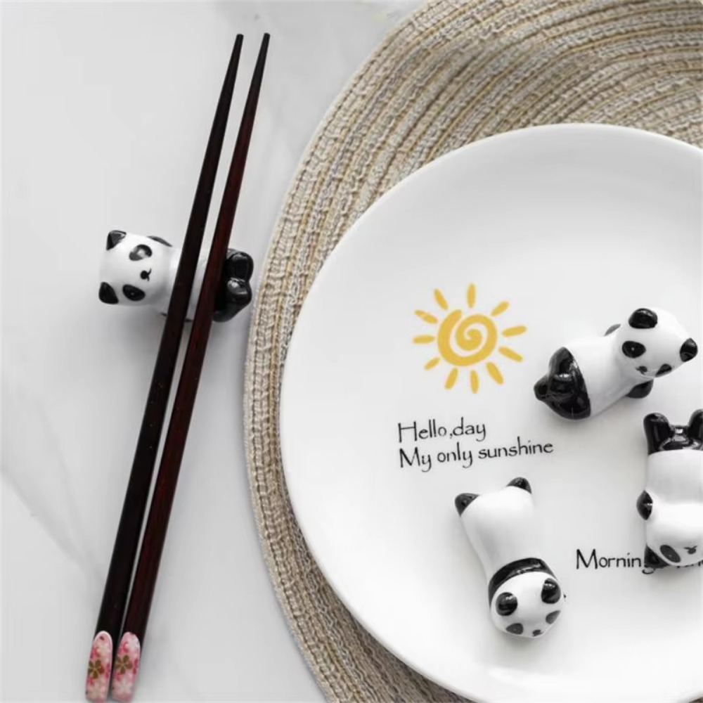 8Pcs/set DIY Panda Chopstick H - Chopstick Rest Ceramic のレビューと価格