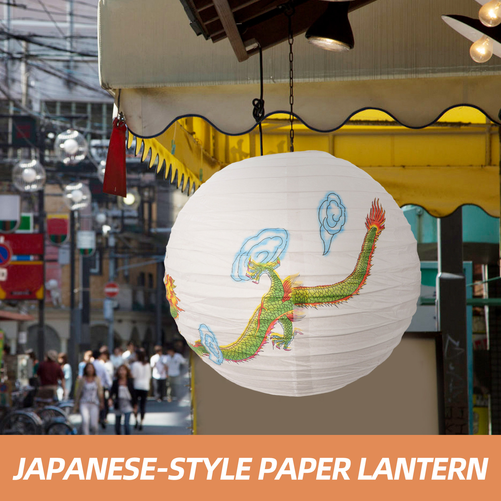 Japanese Style Dragon Pattern  - Japanese Lantern Paper のレビューと価格