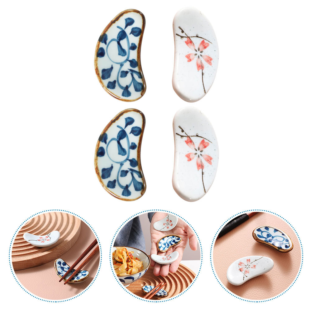 4Pcs Household Chopstick Racks - Chopstick Rest Ceramic のレビューと価格