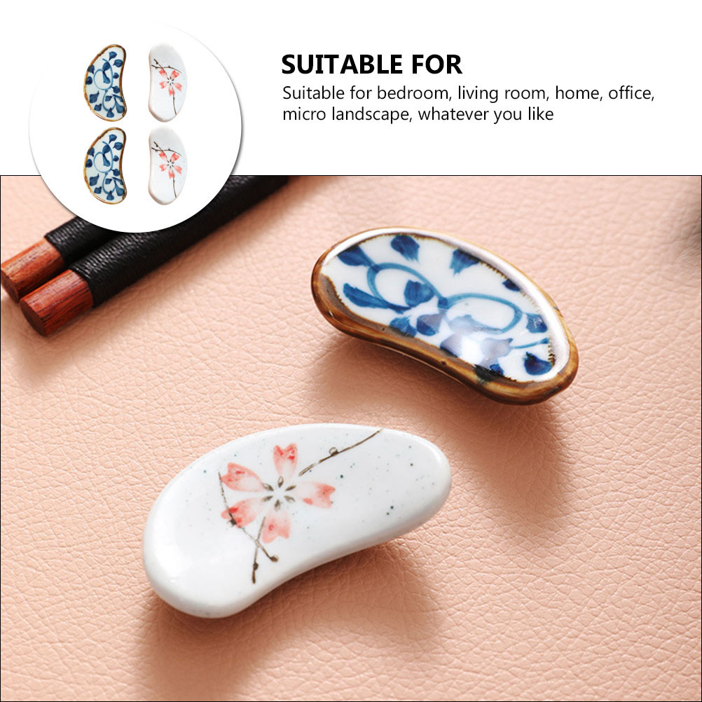 4Pcs Household Chopstick Racks - Chopstick Rest Ceramic のレビューと価格