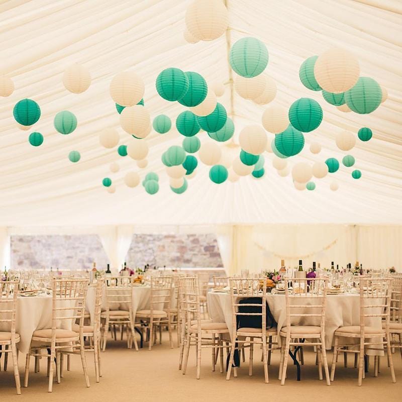20pcs Mint Green Paper Lantern - Japanese Lantern Paper のレビューと価格