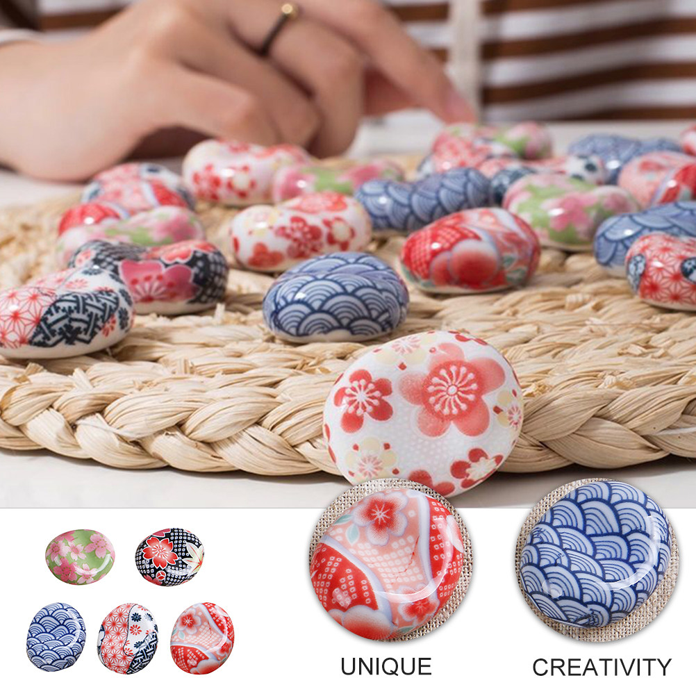 6 Pcs Utensil Storage Rack Cho - Chopstick Rest Ceramic のレビューと価格