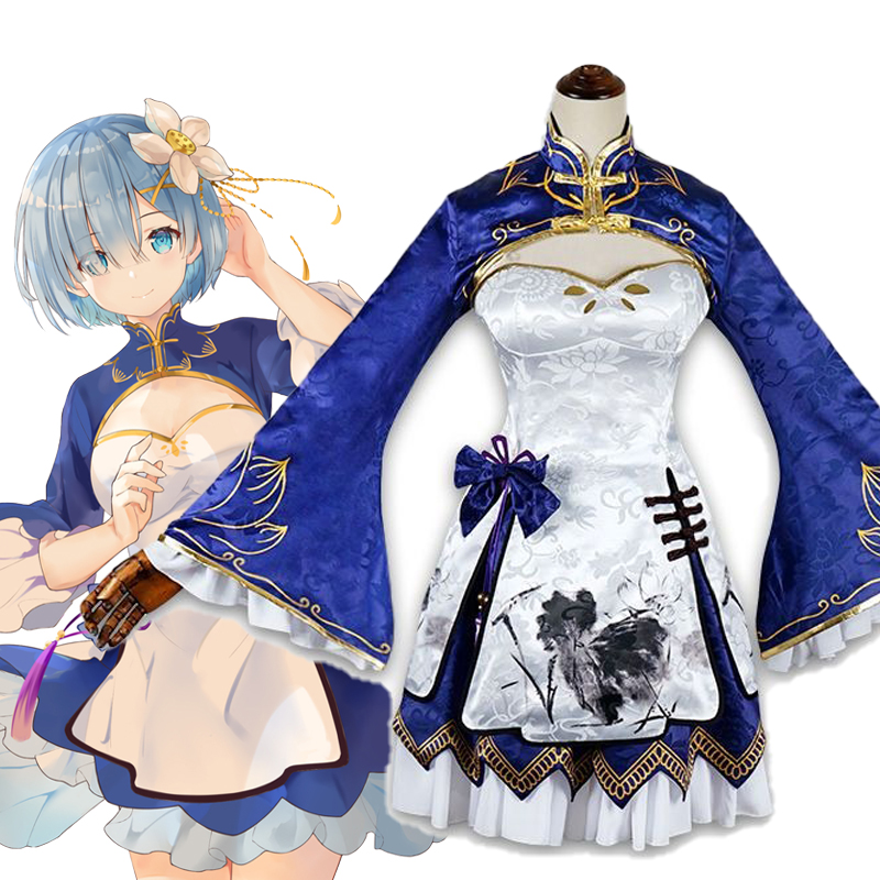 Rem Ram Cosplay Cheongsam Anim - Japanese Girl Lifestyle のレビューと価格