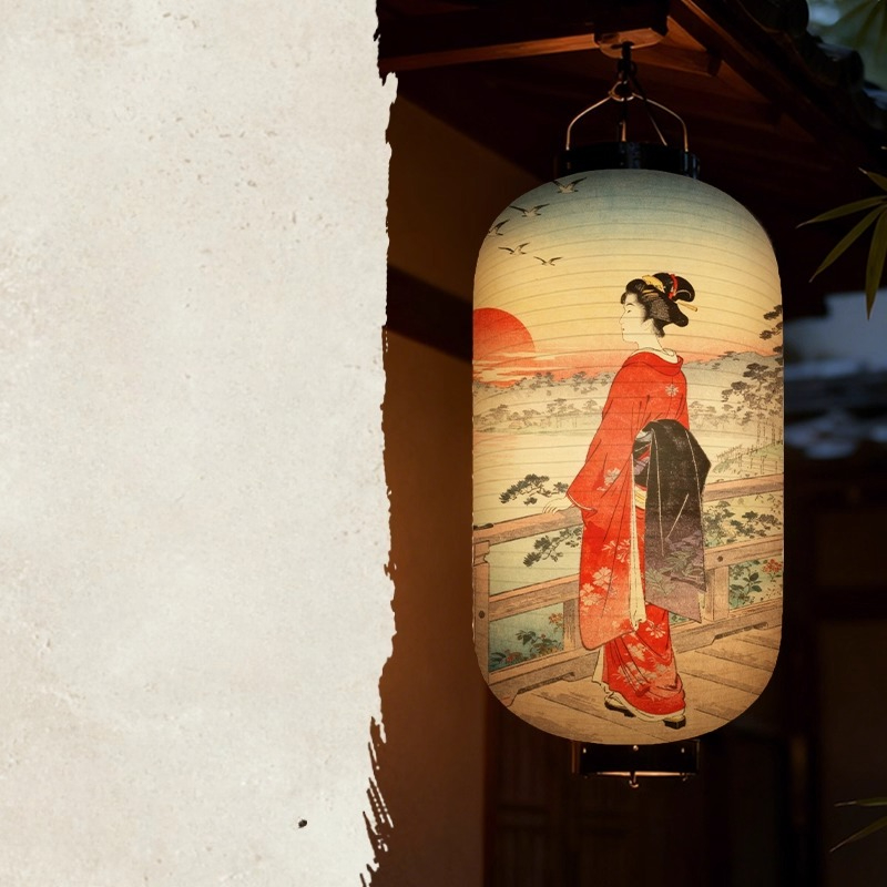 1PC Japanese Court Lady Patter - Japanese Lantern Paper のレビューと価格
