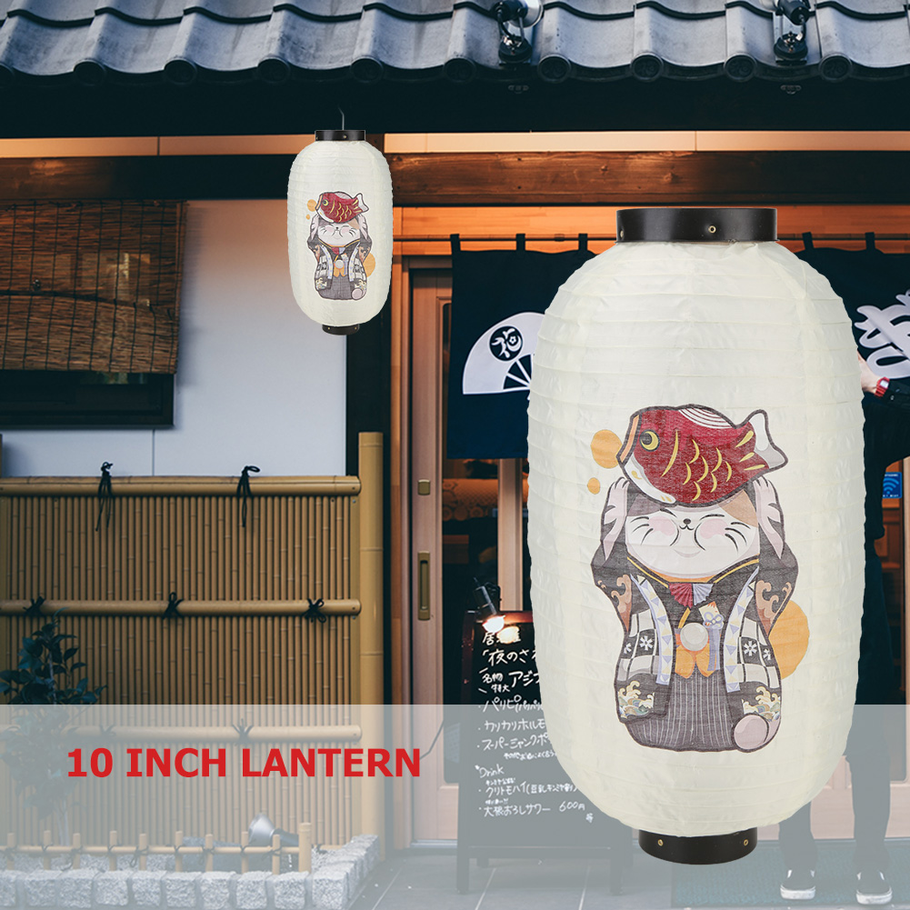 Lucky Cat Japanese Style Lante - Japanese Lantern Paper のレビューと価格