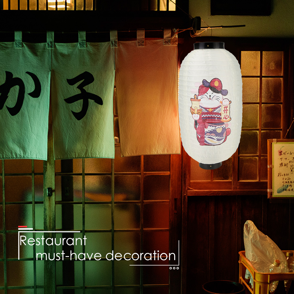 Lucky Cat Japanese Style Lante - Japanese Lantern Paper のレビューと価格